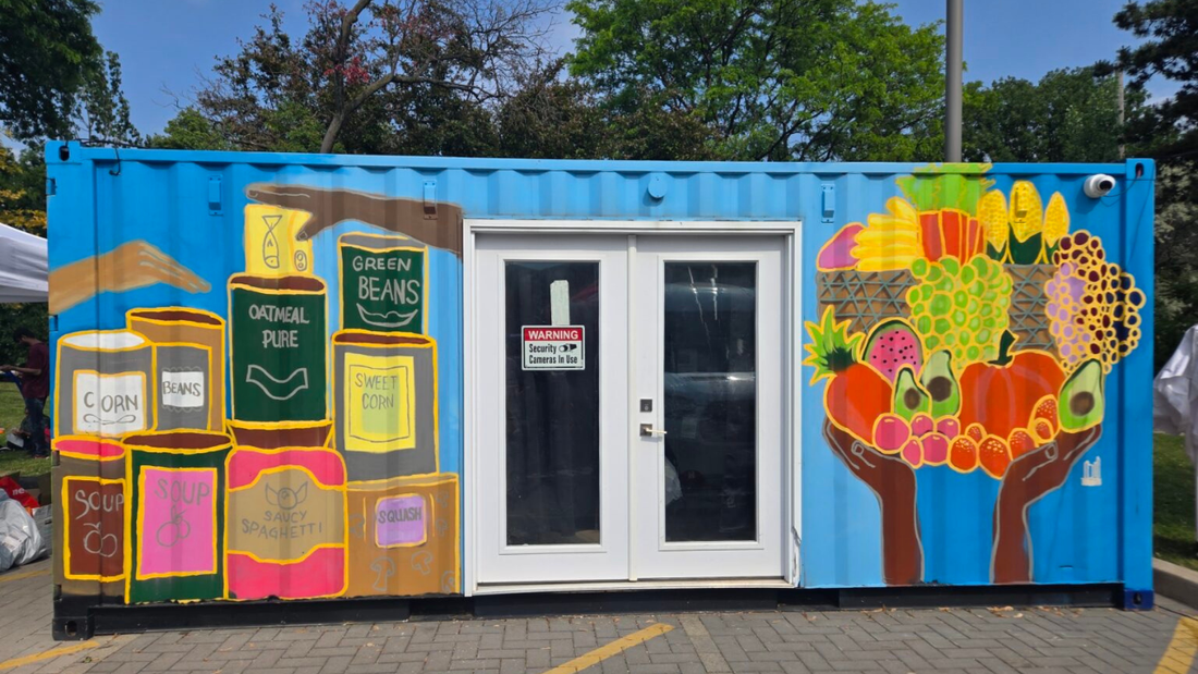 shipping container food bank in Toronto