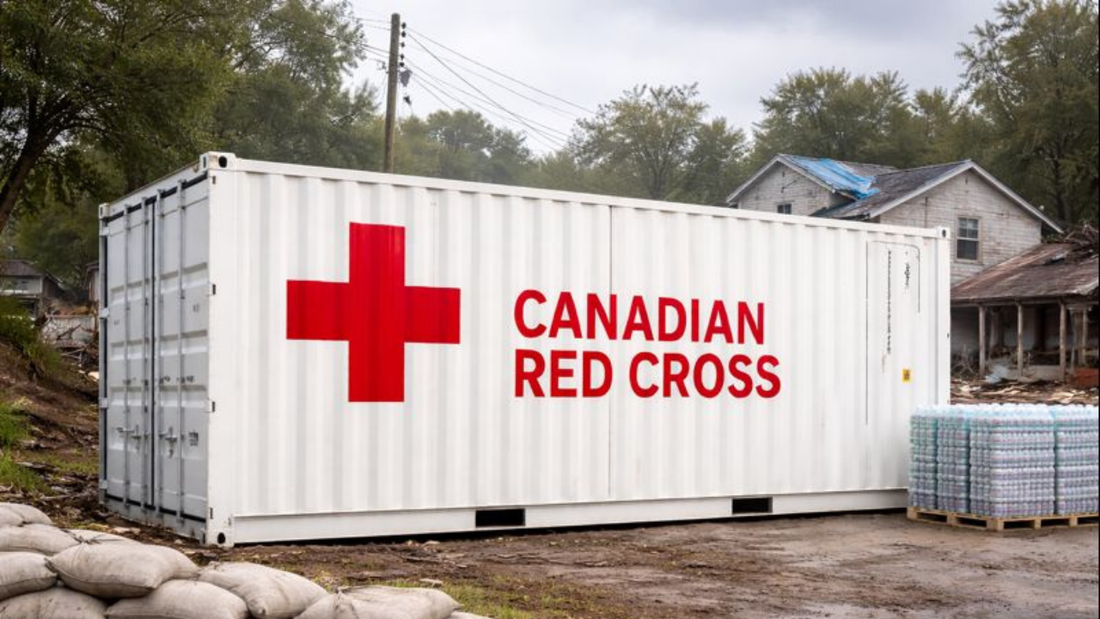 Shipping containers in disaster relief