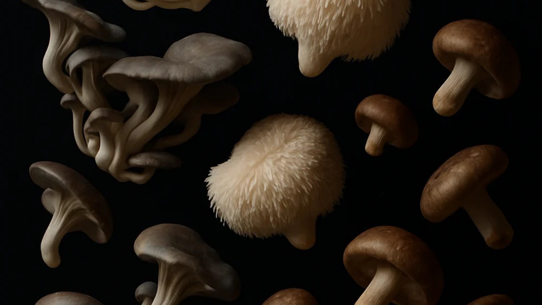 mushrooms grown in a shipping container