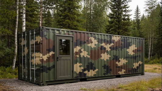 shipping container hunting cabin