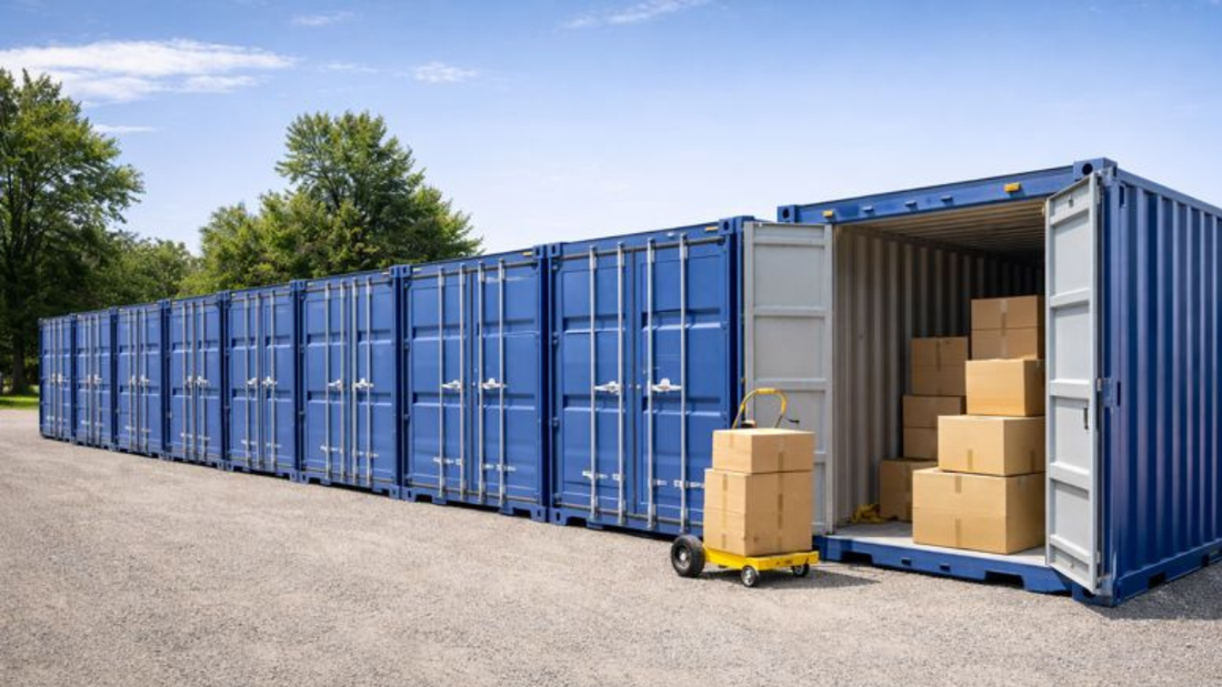 shipping container storage facility