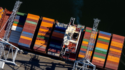 shipping containers at the Port of Montreal