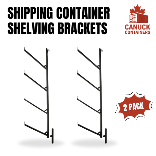 Shipping Container Shelving Brackets / Pipe Racks 4 level