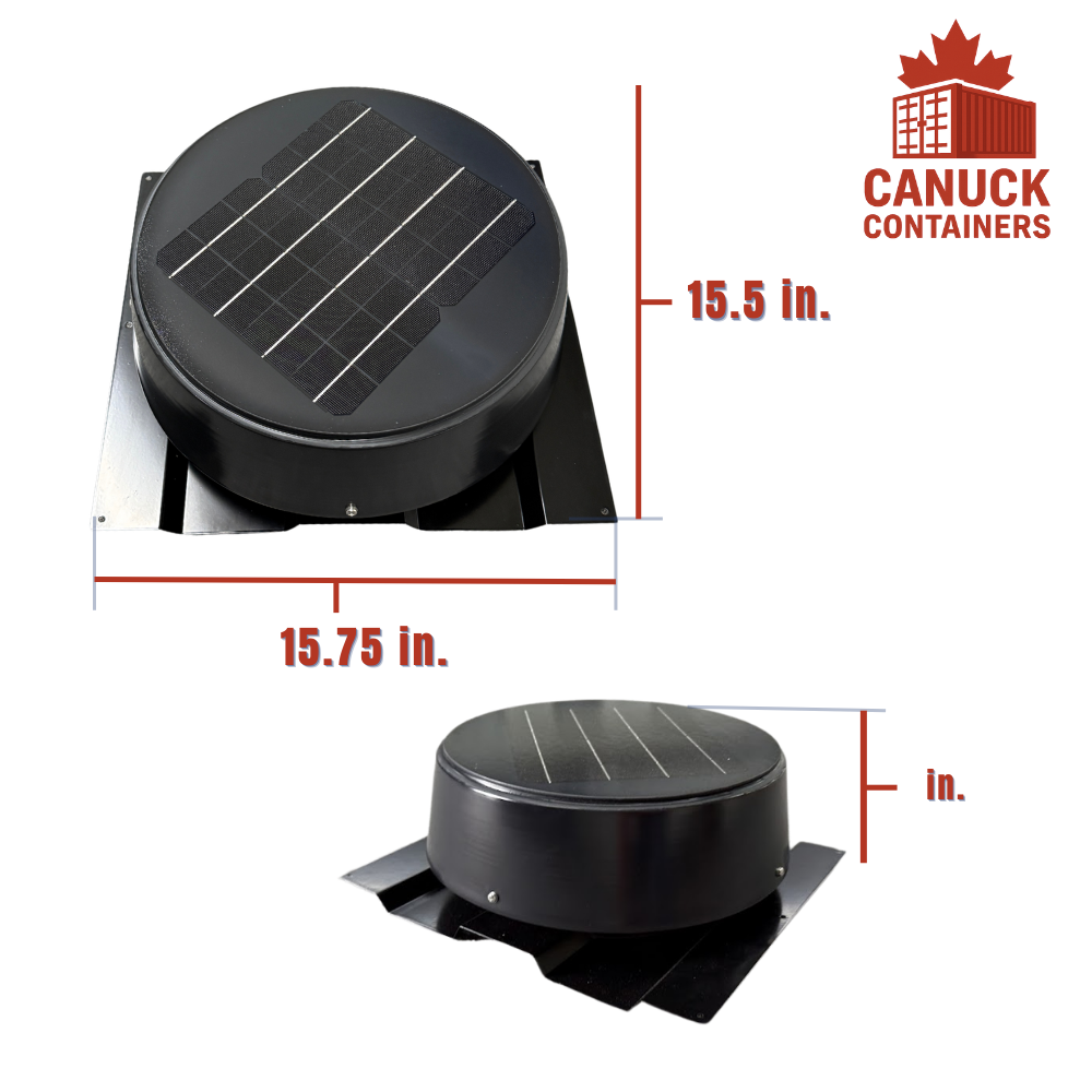 10W Solar Powered Shipping Container Roof Vent